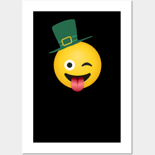 Emoji st patricks day Posters and Art